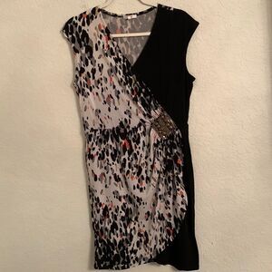 Halo Sleeveless Multicolor Mini Dress Size M